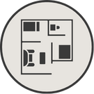 Ikona graficzna - wnętrze mieszkania