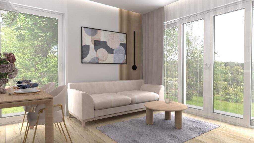 wnętrze domu - salon