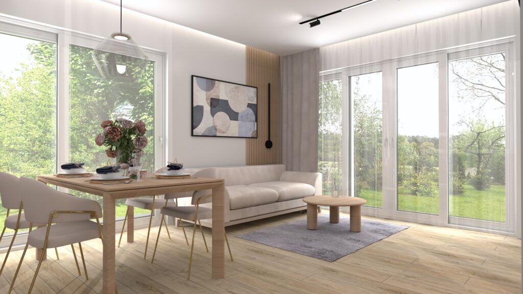 wnętrze domu - salon