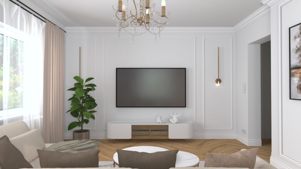 wnętrze modern classic